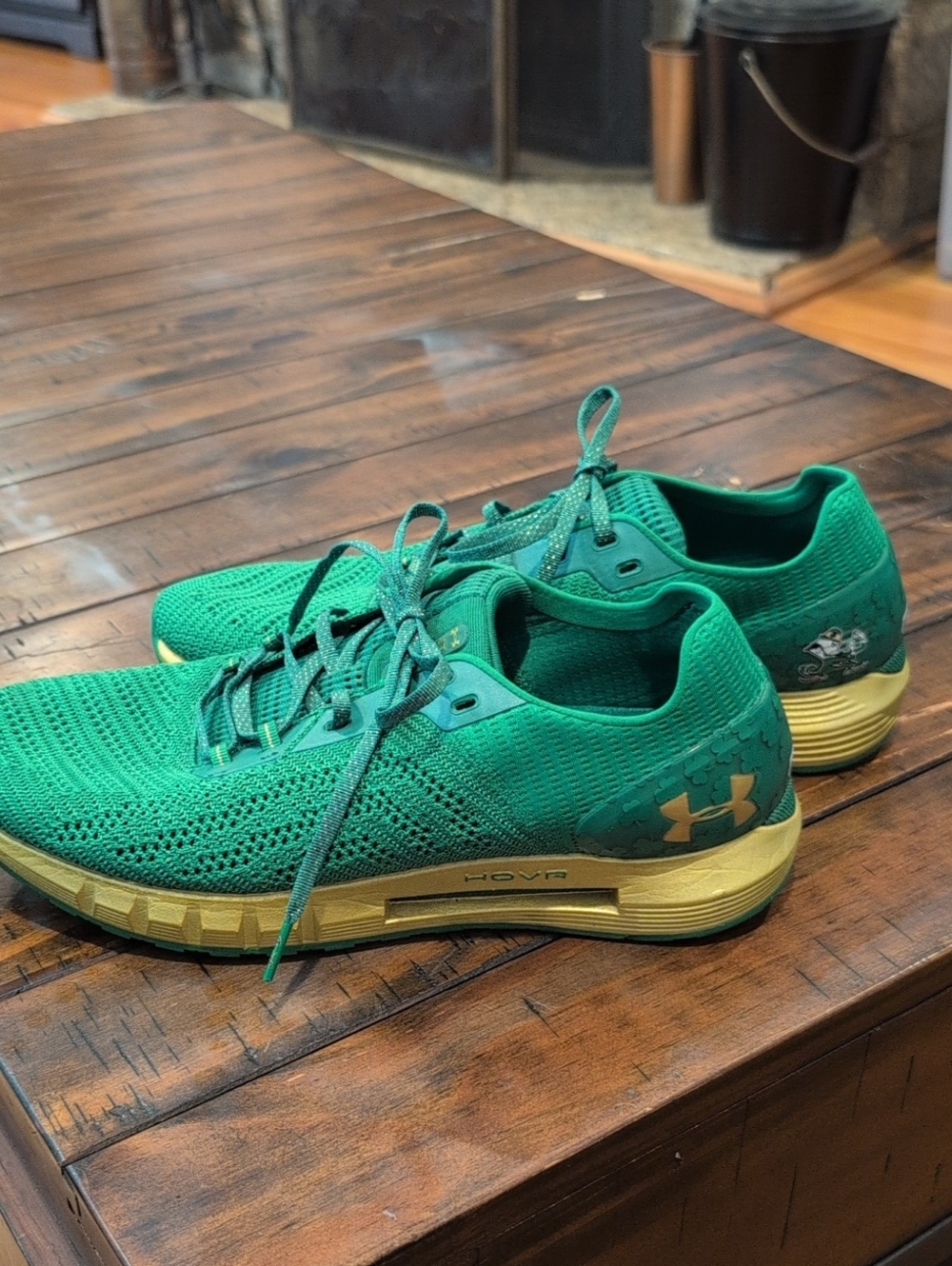 Under Armour Notre Dame HOVR Sonic Sneakers Bluetooth Enabled